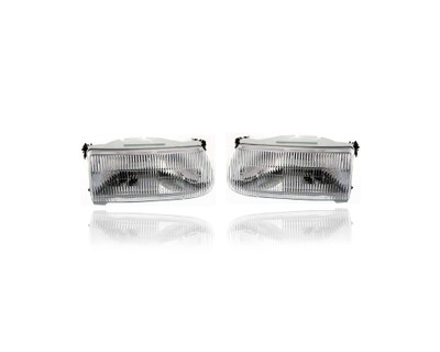 Headlight Assembly - Compatible/Replacement for '95-01 Ford Explorer, 97-97 Mercury Mountaineer - Pair, Left Driver + Right Passenger Set - F5TZ13008A, F5TZ13008B Headlight Assembly - Compatible/Replacement for '95-01 Ford Explorer, 97-97 Mercury Mountaineer - Pair, Left Driver + Right Passenger Set - F5TZ13008A, F5TZ13008B