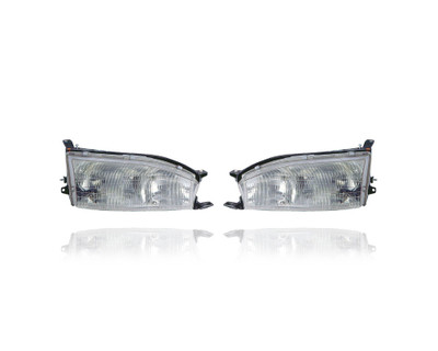 Headlight Assembly - Compatible/Replacement for '92-94 Toyota Camry - Pair, Left Driver + Right Passenger Set - 8111006011, 8115006011 Headlight Assembly - Compatible/Replacement for '92-94 Toyota Camry - Pair, Left Driver + Right Passenger Set - 8111006011, 8115006011