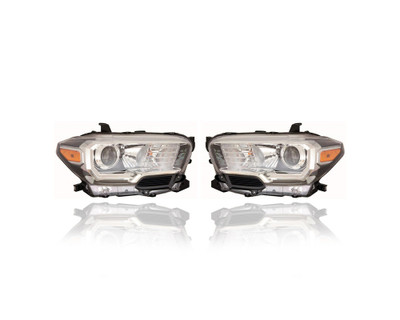 Headlight Assembly - Compatible/Replacement for '18-18 Toyota Tacoma SR5 - Halogen With Fog Lamp & Halogen Daytime Running Light - Pair Set - 8111004261, 8115004261 - CAPA Headlight Assembly - Compatible/Replacement for '18-18 Toyota Tacoma SR5 - Halogen With Fog Lamp & Halogen Daytime Running Light - Pair Set - 8111004261, 8115004261 - CAPA