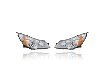 Headlight Assembly - Compatible/Replacement for '10-12 Subaru Legacy/Outback - Pair, Left Driver + Right Passenger Set - 84001AJ00E, 84001AJ01E Headlight Assembly - Compatible/Replacement for '10-12 Subaru Legacy/Outback - Pair, Left Driver + Right Passenger Set - 84001AJ00E, 84001AJ01E