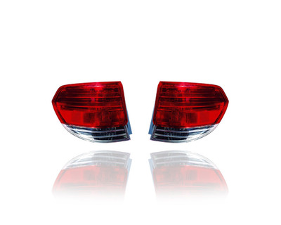 Tail Light - Compatible/Replacement for '08-10 Honda Odyssey - On Body - Pair, Left Driver + Right Passenger Set - 33501SHJA51, 33551SHJA51 - CAPA