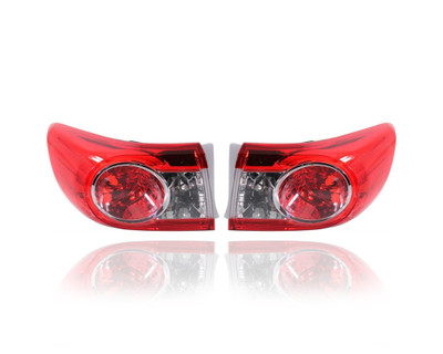 Tail Light - Compatible/Replacement for '11-13 Toyota Corolla (Japan Built) - Outer On Body Quarter Panel - Pair, Left Driver + Right Passenger Set - 8155112C10, 8156112C10 Tail Light - Compatible/Replacement for '11-13 Toyota Corolla (Japan Built) - Outer On Body Quarter Panel - Pair, Left Driver + Right Passenger Set - 8155112C10, 8156112C10