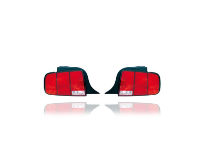 Tail Light - Compatible/Replacement for '05-09 Ford Mustang, 07-09 Shelby GT500 - Pair, Left Driver + Right Passenger Set - 6R3Z13404AB, 6R3Z13405A - CAPA Tail Light - Compatible/Replacement for '05-09 Ford Mustang, 07-09 Shelby GT500 - Pair, Left Driver + Right Passenger Set - 6R3Z13404AB, 6R3Z13405A - CAPA