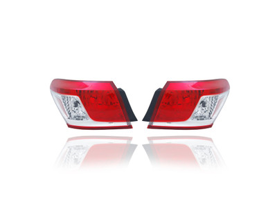 Tail Light - Compatible/Replacement for '10-12 Lexus ES350 - Outer On Body - Pair, Left Driver + Right Passenger Set - 8155133470, 8156133410 - CAPA Tail Light - Compatible/Replacement for '10-12 Lexus ES350 - Outer On Body - Pair, Left Driver + Right Passenger Set - 8155133470, 8156133410 - CAPA