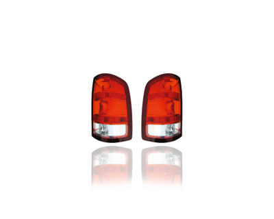 Tail Light Assembly - Compatible/Replacement for '07-10 GMC Sierra 1500 SL/SLE1/SLE2/SLT/WT, 12-13 WT/SLT, 07-10 2500/3500 Single Rear Wheel - Pair Set - 25958485, 25958484 Tail Light Assembly - Compatible/Replacement for '07-10 GMC Sierra 1500 SL/SLE1/SLE2/SLT/WT, 12-13 WT/SLT, 07-10 2500/3500 Single Rear Wheel - Pair Set - 25958485, 25958484