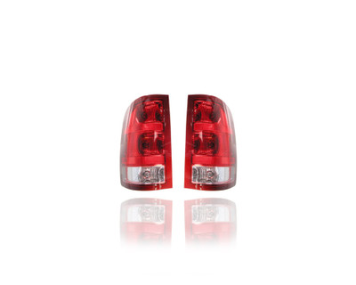 Tail Light Assembly - Compatible/Replacement for '07-10 GMC Sierra 1500 SL/SLE1/SLE2/SLT/WT, 12-13 WT/SLT, 07-10 2500/3500 Single Rear Wheel - Pair Set - 25958485, 25958484 - CAPA Tail Light Assembly - Compatible/Replacement for '07-10 GMC Sierra 1500 SL/SLE1/SLE2/SLT/WT, 12-13 WT/SLT, 07-10 2500/3500 Single Rear Wheel - Pair Set - 25958485, 25958484 - CAPA