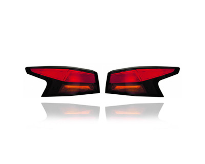Tail Light Assembly - Compatible/Replacement for '19-21 Nissan Altima - Outer On Body Quarter Panel - Pair, Left Driver + Right Passenger Set - 265506CA1A, 265556CA1A Tail Light Assembly - Compatible/Replacement for '19-21 Nissan Altima - Outer On Body Quarter Panel - Pair, Left Driver + Right Passenger Set - 265506CA1A, 265556CA1A