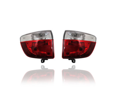 Tail Light Assembly - Compatible/Replacement for '11-13 Dodge Durango - Rear On Body - Pair, Left Driver + Right Passenger Set - 55079136AG, 55079137AG Tail Light Assembly - Compatible/Replacement for '11-13 Dodge Durango - Rear On Body - Pair, Left Driver + Right Passenger Set - 55079136AG, 55079137AG