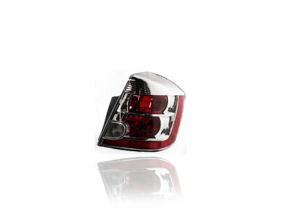 Tail Light Assembly - Compatible/Replacement for '07-09 Nissan Sentra Base/FE/S/SL 2.0L - Chrome Red Interior - Right Hand - Passenger - 26550ET00B Tail Light Assembly - Compatible/Replacement for '07-09 Nissan Sentra Base/FE/S/SL 2.0L - Chrome Red Interior - Right Hand - Passenger - 26550ET00B