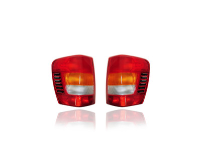 Tail Light Assembly - Compatible/Replacement for '99-02 Jeep Grand Cherokee - Pair, Left Driver + Right Passenger Set - 55155138AC, 55155139AC - CAPA Tail Light Assembly - Compatible/Replacement for '99-02 Jeep Grand Cherokee - Pair, Left Driver + Right Passenger Set - 55155138AC, 55155139AC - CAPA
