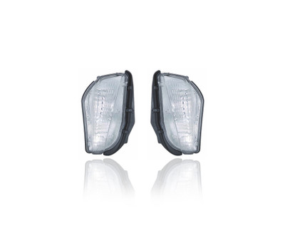 Turn Signal Light Assembly - Compatible/Replacement for '12-14 Toyota Prius V - On Front Bumper - Pair, Left Driver + Right Passenger Set - 8151147030, 8152147030 - CAPA Turn Signal Light Assembly - Compatible/Replacement for '12-14 Toyota Prius V - On Front Bumper - Pair, Left Driver + Right Passenger Set - 8151147030, 8152147030 - CAPA