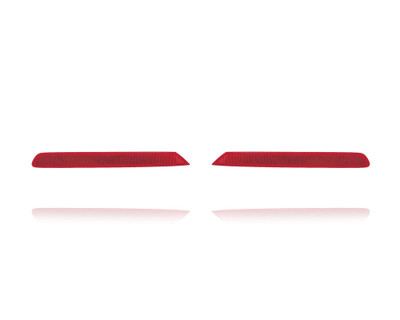 Bumper Reflector - Compatible/Replacement for '17-18 Kia Forte Sedan - Rear - Pair, Left Driver + Right Passenger Set - 92406B0500, 92405B0500 CAPA Bumper Reflector - Compatible/Replacement for '17-18 Kia Forte Sedan - Rear - Pair, Left Driver + Right Passenger Set - 92406B0500, 92405B0500 CAPA