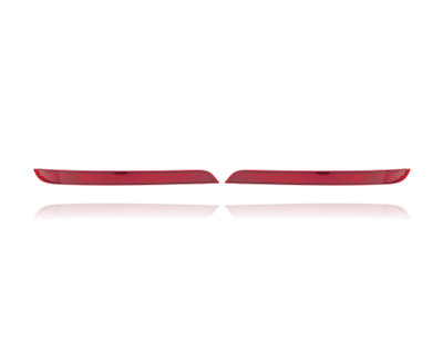 Bumper Reflector - Compatible/Replacement for '16-19 Mercedes-Benz GLE-SUV/Plug-In Without AMG-Styling, 12-15 M-Class - Rear - Pair, Left Driver + Right Passenger Set - 1668200174, 1668200074 CAPA Bumper Reflector - Compatible/Replacement for '16-19 Mercedes-Benz GLE-SUV/Plug-In Without AMG-Styling, 12-15 M-Class - Rear - Pair, Left Driver + Right Passenger Set - 1668200174, 1668200074 CAPA