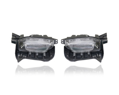 Daytime Running Light - Compatible/Replacement for '15-18 Toyota Prius V - Vertical-Type On Bumper Cover - Pair, Left Driver + Right Passenger Set - 8143047041, 8144047041 Daytime Running Light - Compatible/Replacement for '15-18 Toyota Prius V - Vertical-Type On Bumper Cover - Pair, Left Driver + Right Passenger Set - 8143047041, 8144047041