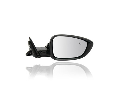Door Mirror - Compatible/Replacement for '18-22 Honda Accord/Hybrid Sedan Ex/Sport 2.0T - Powered, Heated, With Blind Spot, Unpainted - Right Hand - Passenger - 76208TVAA22