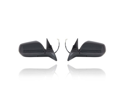 Door Mirror - Compatible/Replacement for '16-19 Honda HR-V LX-Model - Powered, Non-Heated, Without Signal, Unpainted - Pair, Left Driver + Right Passenger Set - 76208T7W305, 76258T7W305