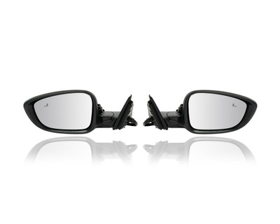 Door Mirror - Compatible/Replacement for '18-22 Honda Accord/Hybrid Sedan Ex/Sport 2.0T - Powered, Heated, With Blind Spot, Unpainted - Pair, Left + Right Set - 76208TVAA22, 76258TVAA22 Door Mirror - Compatible/Replacement for '18-22 Honda Accord/Hybrid Sedan Ex/Sport 2.0T - Powered, Heated, With Blind Spot, Unpainted - Pair, Left + Right Set - 76208TVAA22, 76258TVAA22
