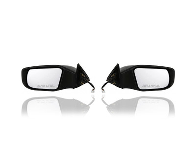 Door Mirror - Compatible/Replacement for '13-18 Nissan Altima Sedan SV/SL - Powered, Heated, Without Signal Lamp - Pair, Left Driver + Right Passenger Set - 963013TH1A, 963023TH1A