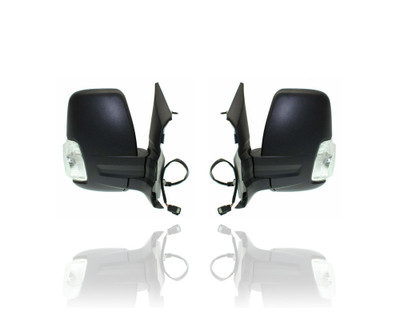 Door Mirror - Compatible/Replacement for '15-19 Ford Transit-Passenger/Cargo Van Short Arm Medium/High Roof - Powered, Heated - Pair, Left Driver + Right Passenger Set - CK4Z17682CB, CK4Z17683CA Door Mirror - Compatible/Replacement for '15-19 Ford Transit-Passenger/Cargo Van Short Arm Medium/High Roof - Powered, Heated - Pair, Left Driver + Right Passenger Set - CK4Z17682CB, CK4Z17683CA
