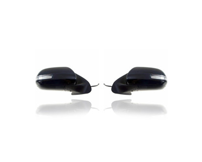 Door Mirror - Compatible/Replacement for '12-15 Toyota Tacoma Base/SR - Powered, Non-Heated, Unpainted, With Signal Lamp - Pair, Left Driver + Right Passenger Set - 8791004192, 8794004211 Door Mirror - Compatible/Replacement for '12-15 Toyota Tacoma Base/SR - Powered, Non-Heated, Unpainted, With Signal Lamp - Pair, Left Driver + Right Passenger Set - 8791004192, 8794004211