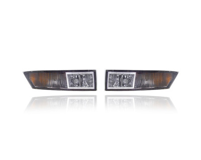 Fog Light Assembly - Compatible/Replacement for '07-14 Cadillac Escalade/EXT/ESV/Hybrid - Pair, Left Driver + Right Passenger Set - 10383563, 10383562 CAPA