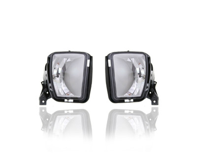 Fog Light Assembly - Compatible/Replacement for '13-18 RAM Pickup 1500, 19-20 1500-Classic - Halogen Square-Type - Pair, Left Driver + Right Passenger Set - 68104820AF, 68104821AF CAPA Fog Light Assembly - Compatible/Replacement for '13-18 RAM Pickup 1500, 19-20 1500-Classic - Halogen Square-Type - Pair, Left Driver + Right Passenger Set - 68104820AF, 68104821AF CAPA