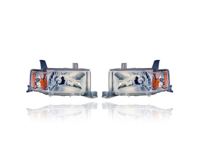 Headlight - Compatible/Replacement for '04-06 Scion xB - Pair, Left Driver + Right Passenger Set - 8113052440, 8117052440 CAPA Headlight - Compatible/Replacement for '04-06 Scion xB - Pair, Left Driver + Right Passenger Set - 8113052440, 8117052440 CAPA