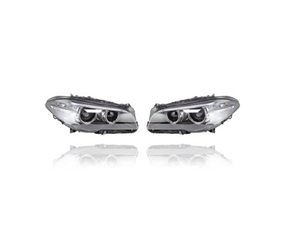 Headlight - Compatible/Replacement for '14-16 BMW 5-Series 528i/535d/535i/550i-Sedan/Active Hybrid 5 - HID/Xenon - Pair, Left Driver + Right Passenger Set - 63117343906, 63117343905 Headlight - Compatible/Replacement for '14-16 BMW 5-Series 528i/535d/535i/550i-Sedan/Active Hybrid 5 - HID/Xenon - Pair, Left Driver + Right Passenger Set - 63117343906, 63117343905