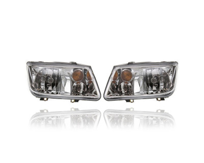 Headlight - Compatible/Replacement for '02-05 VW Volkswagen Jetta Sedan/Wagon GL/GLS - With Amber Signal Lamp, Without Integrated Fog Lamp - Pair, Left + Right Set - 1J5941018BJ, 1J5941017BJ Headlight - Compatible/Replacement for '02-05 VW Volkswagen Jetta Sedan/Wagon GL/GLS - With Amber Signal Lamp, Without Integrated Fog Lamp - Pair, Left + Right Set - 1J5941018BJ, 1J5941017BJ
