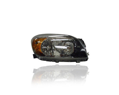 Headlight - Compatible/Replacement for '06-08 Toyota RAV4-Sport - Halogen Black Interior Bezel - Right Hand - Passenger - 8113042371 CAPA