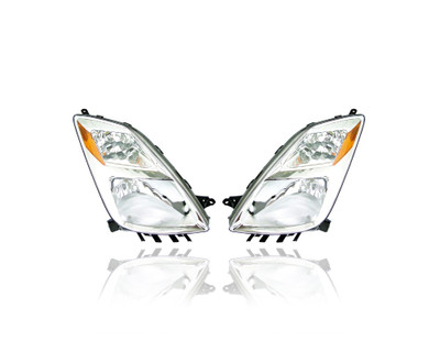 Headlight - Compatible/Replacement for '04-05 Toyota Prius - Halogen - Pair, Left Driver + Right Passenger Set - 8113047070, 8117047070 Headlight - Compatible/Replacement for '04-05 Toyota Prius - Halogen - Pair, Left Driver + Right Passenger Set - 8113047070, 8117047070