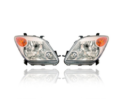 Headlight - Compatible/Replacement for '06-06 Scion xA - Pair, Left Driver + Right Passenger Set - 8113052651, 8117052641 Headlight - Compatible/Replacement for '06-06 Scion xA - Pair, Left Driver + Right Passenger Set - 8113052651, 8117052641