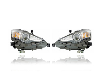 Headlight - Compatible/Replacement for '14-16 Lexus IS250/350/200T/300 Sedan - HID - Pair, Left Driver + Right Passenger Set - 8114553721, 8118553721 Headlight - Compatible/Replacement for '14-16 Lexus IS250/350/200T/300 Sedan - HID - Pair, Left Driver + Right Passenger Set - 8114553721, 8118553721