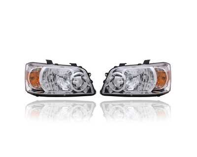 Headlight - Compatible/Replacement for '07-07 Toyota Highlander, 07-07 Highlander-Hybrid - Pair, Left Driver + Right Passenger Set - 8113048550, 8117048550 Headlight - Compatible/Replacement for '07-07 Toyota Highlander, 07-07 Highlander-Hybrid - Pair, Left Driver + Right Passenger Set - 8113048550, 8117048550
