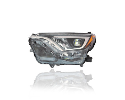 Headlight - Compatible/Replacement for '16-18 Toyota RAV4/Hybrid SE/Limited/Platinum - LED Projector Beam, Chrome Bezel - Left Hand - Driver - 8118542670 CAPA Headlight - Compatible/Replacement for '16-18 Toyota RAV4/Hybrid SE/Limited/Platinum - LED Projector Beam, Chrome Bezel - Left Hand - Driver - 8118542670 CAPA