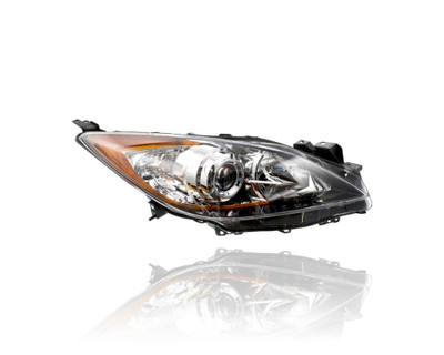 Headlight - Compatible/Replacement for '10-13 Mazda Mazda3 Sedan/Hatchback i-SV/i-Sport/i-Touring/S-Sport - Halogen With Chrome-Ring - Right Hand - Passenger - BBM4510K0K CAPA Headlight - Compatible/Replacement for '10-13 Mazda Mazda3 Sedan/Hatchback i-SV/i-Sport/i-Touring/S-Sport - Halogen With Chrome-Ring - Right Hand - Passenger - BBM4510K0K CAPA