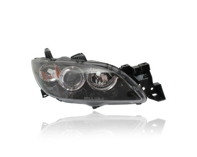 Headlight - Compatible/Replacement for '04-09 Mazda Mazda3 Sedan (Exclude Grand Touring) - Halogen - Right Hand - Passenger - BN8P510K0D