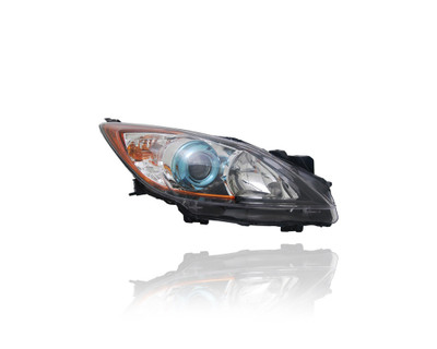 Headlight - Compatible/Replacement for '12-13 Mazda Mazda3 Sedan/Hatchback i/s-Touring Skyactiv - Halogen With Blue-Ring - Right Hand - Passenger - BFD1510K0D Headlight - Compatible/Replacement for '12-13 Mazda Mazda3 Sedan/Hatchback i/s-Touring Skyactiv - Halogen With Blue-Ring - Right Hand - Passenger - BFD1510K0D