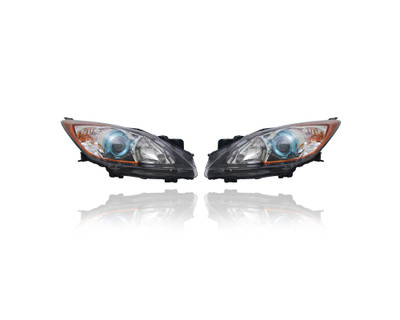 Headlight - Compatible/Replacement for '12-13 Mazda Mazda3 Sedan/Hatchback i/s-Touring Skyactiv - Halogen With Blue-Ring - Pair, Left Driver + Right Passenger Set - BFD1510K0D, BFD1510L0D Headlight - Compatible/Replacement for '12-13 Mazda Mazda3 Sedan/Hatchback i/s-Touring Skyactiv - Halogen With Blue-Ring - Pair, Left Driver + Right Passenger Set - BFD1510K0D, BFD1510L0D