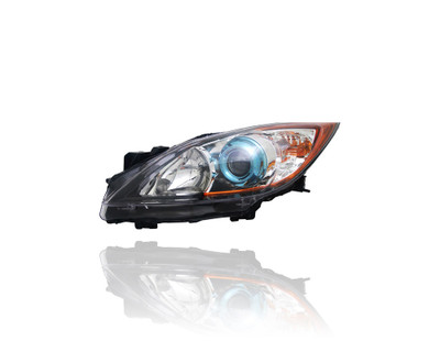 Headlight - Compatible/Replacement for '12-13 Mazda Mazda3 Sedan/Hatchback i/s-Touring Skyactiv - Halogen With Blue-Ring - Left Hand - Driver - BFD1510L0D CAPA Headlight - Compatible/Replacement for '12-13 Mazda Mazda3 Sedan/Hatchback i/s-Touring Skyactiv - Halogen With Blue-Ring - Left Hand - Driver - BFD1510L0D CAPA