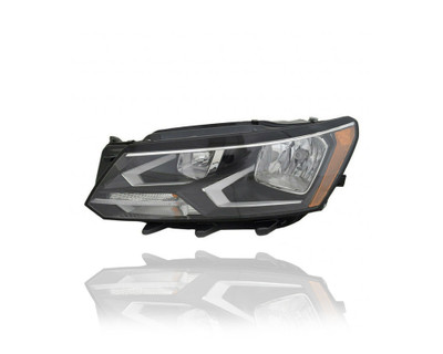 Headlight Assembly - Compatible/Replacement for '16-19 VW Volkswagen Passat - Halogen - Left Hand - Driver - 561941005F