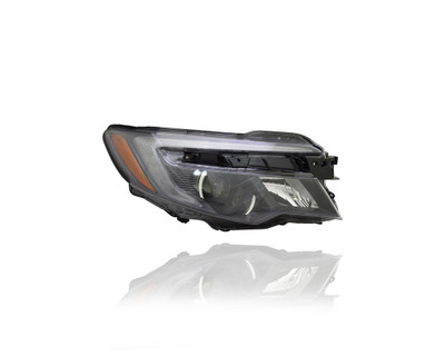 Headlight Assembly - Compatible/Replacement for '16-18 Honda Pilot EX/EXL/Touring, 17-19 Ridgeline - Halogen With LED Daytime Running Light, Without Auto Dim - Right Hand - Passenger - 33100TG7A12