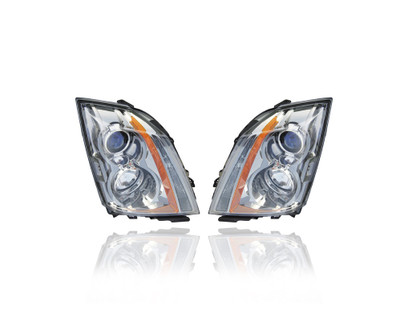 Headlight Assembly - Compatible/Replacement for '08-14 Cadillac CTS/CTS-V Sedan, 11-15 Coupe, 10-14 Wagon - Halogen - Pair, Left Driver + Right Passenger Set - 22783446, 22783445 Headlight Assembly - Compatible/Replacement for '08-14 Cadillac CTS/CTS-V Sedan, 11-15 Coupe, 10-14 Wagon - Halogen - Pair, Left Driver + Right Passenger Set - 22783446, 22783445