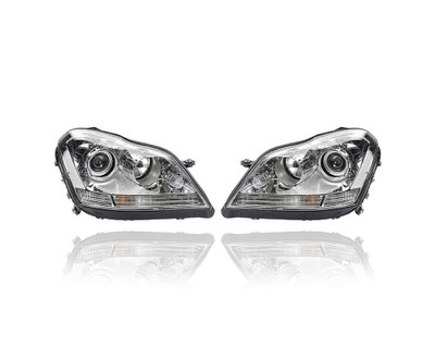 Headlight Assembly - Compatible/Replacement for '07-12 Mercedes-Benz GL-Class - Halogen Type - Pair, Left Driver + Right Passenger Set - 1648204859, 1648204759 CAPA Headlight Assembly - Compatible/Replacement for '07-12 Mercedes-Benz GL-Class - Halogen Type - Pair, Left Driver + Right Passenger Set - 1648204859, 1648204759 CAPA