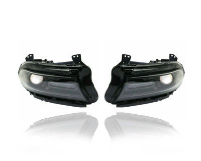 Headlight Assembly - Compatible/Replacement for '16-17 Dodge Charger SE/SXT/RT/Roadtrack/Scatpack-Only - Halogen With LED Daytime Running Light - Pair, Left + Right Set - 68294430AG, 68294431AF Headlight Assembly - Compatible/Replacement for '16-17 Dodge Charger SE/SXT/RT/Roadtrack/Scatpack-Only - Halogen With LED Daytime Running Light - Pair, Left + Right Set - 68294430AG, 68294431AF