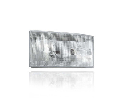 Headlight Assembly - Compatible/Replacement for '99-01 Ford F-250/350/450/550-XLT/Lariat, 00-01 Excursion - Composite Ribbed Pattern Lens - Left Hand - Driver - 1C3Z13008BA