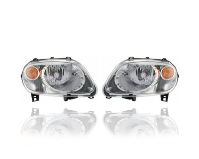 Headlight Assembly - Compatible/Replacement for '06-11 Chevrolet HHR - Chrome Interior Bezel - Pair, Left Driver + Right Passenger Set - 15827442, 15827441 CAPA Headlight Assembly - Compatible/Replacement for '06-11 Chevrolet HHR - Chrome Interior Bezel - Pair, Left Driver + Right Passenger Set - 15827442, 15827441 CAPA