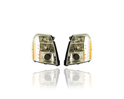 Headlight Assembly - Compatible/Replacement for '09-14 Cadillac Escalade, 07-14 ESV, 09-13 EXT/Escalade-Hybrid - HID - Pair, Left Driver + Right Passenger Set - 20806109, 20806108 CAPA Headlight Assembly - Compatible/Replacement for '09-14 Cadillac Escalade, 07-14 ESV, 09-13 EXT/Escalade-Hybrid - HID - Pair, Left Driver + Right Passenger Set - 20806109, 20806108 CAPA