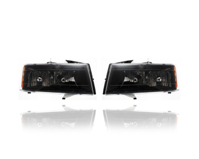 Headlight Assembly - Compatible/Replacement for '04-12 Chevrolet Colorado/GMC Canyon (Exclude Xtreme-Trim) - With Black Bezel - Pair, Left Driver + Right Passenger Set - 20766570, 20766569 CAPA Headlight Assembly - Compatible/Replacement for '04-12 Chevrolet Colorado/GMC Canyon (Exclude Xtreme-Trim) - With Black Bezel - Pair, Left Driver + Right Passenger Set - 20766570, 20766569 CAPA