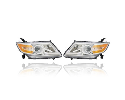 Headlight Assembly - Compatible/Replacement for '11-13 Honda Odyssey - Halogen - Pair, Left Driver + Right Passenger Set - 33100TK8A01, 33150TK8A01 Headlight Assembly - Compatible/Replacement for '11-13 Honda Odyssey - Halogen - Pair, Left Driver + Right Passenger Set - 33100TK8A01, 33150TK8A01